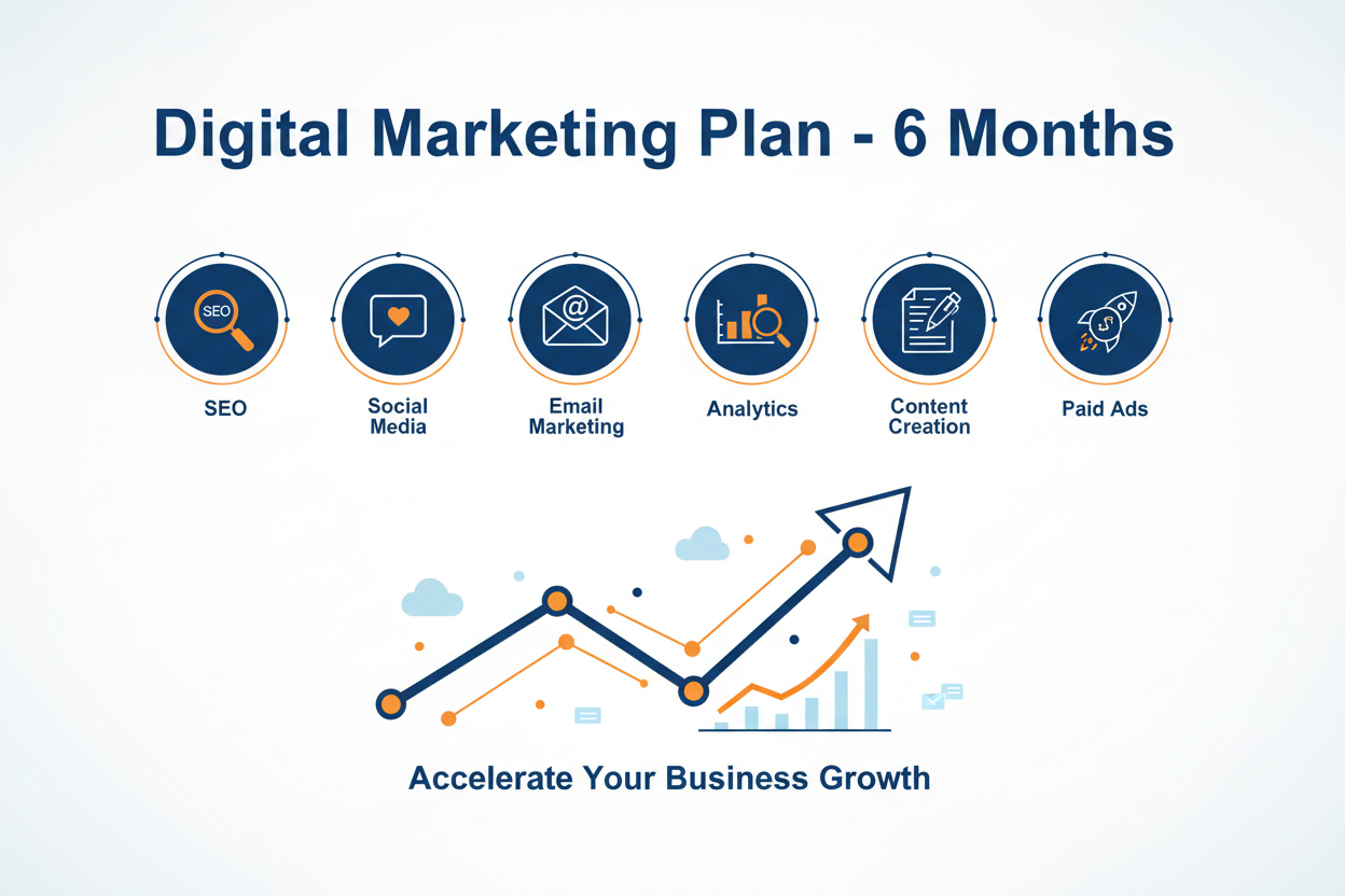 Digital Marketing Plan Services 6x Months Plan